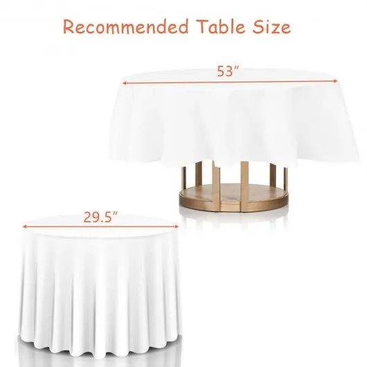 10 pcs 90" Home Restaurant Polyester Round Tablecloth