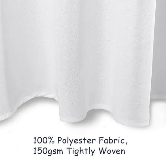 10 pcs 90" Home Restaurant Polyester Round Tablecloth