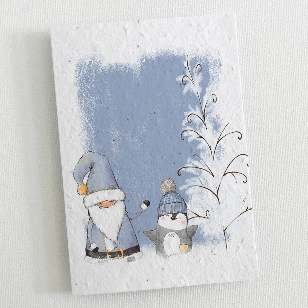 12 Plantable Christmas Cards - Santa