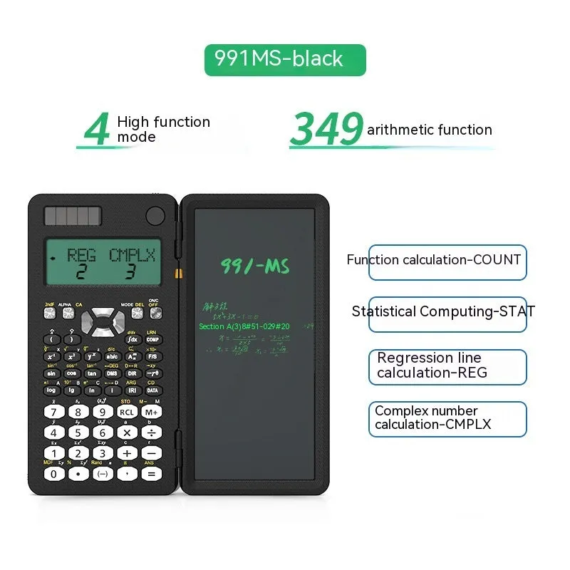 2 In 1 Foldable Scientific Calculators Handwriting Tablet Learning Function Calculator  Foldable Desk Scientific Calculators