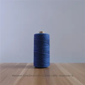 2MM MACRAME ROPE - MIDNIGHT BLUE