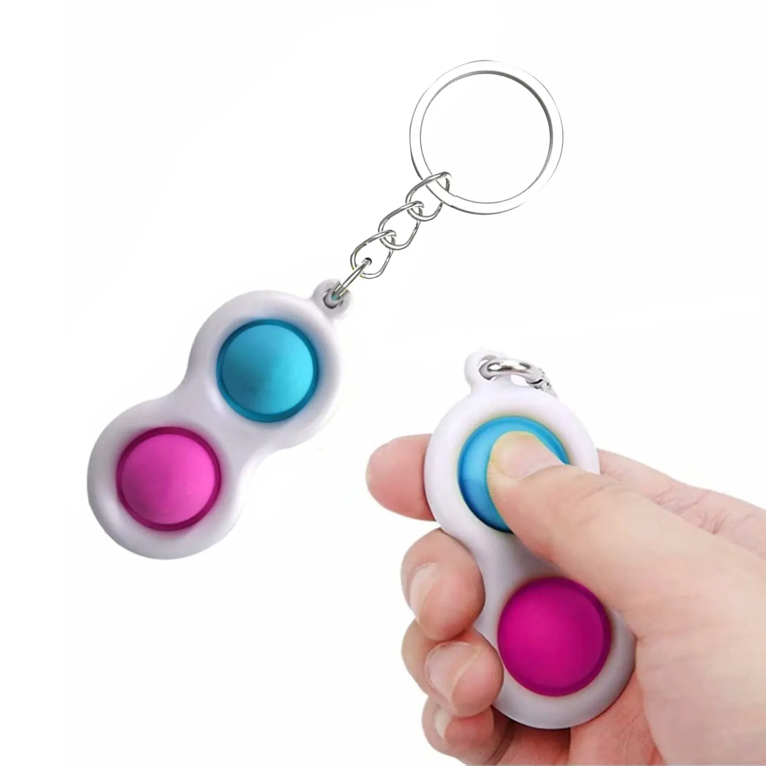 4850 Simple Dimple Fidget Toy Mini Keychain