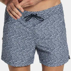 5" Inseam Swim Trunk in Blue Mini Floral