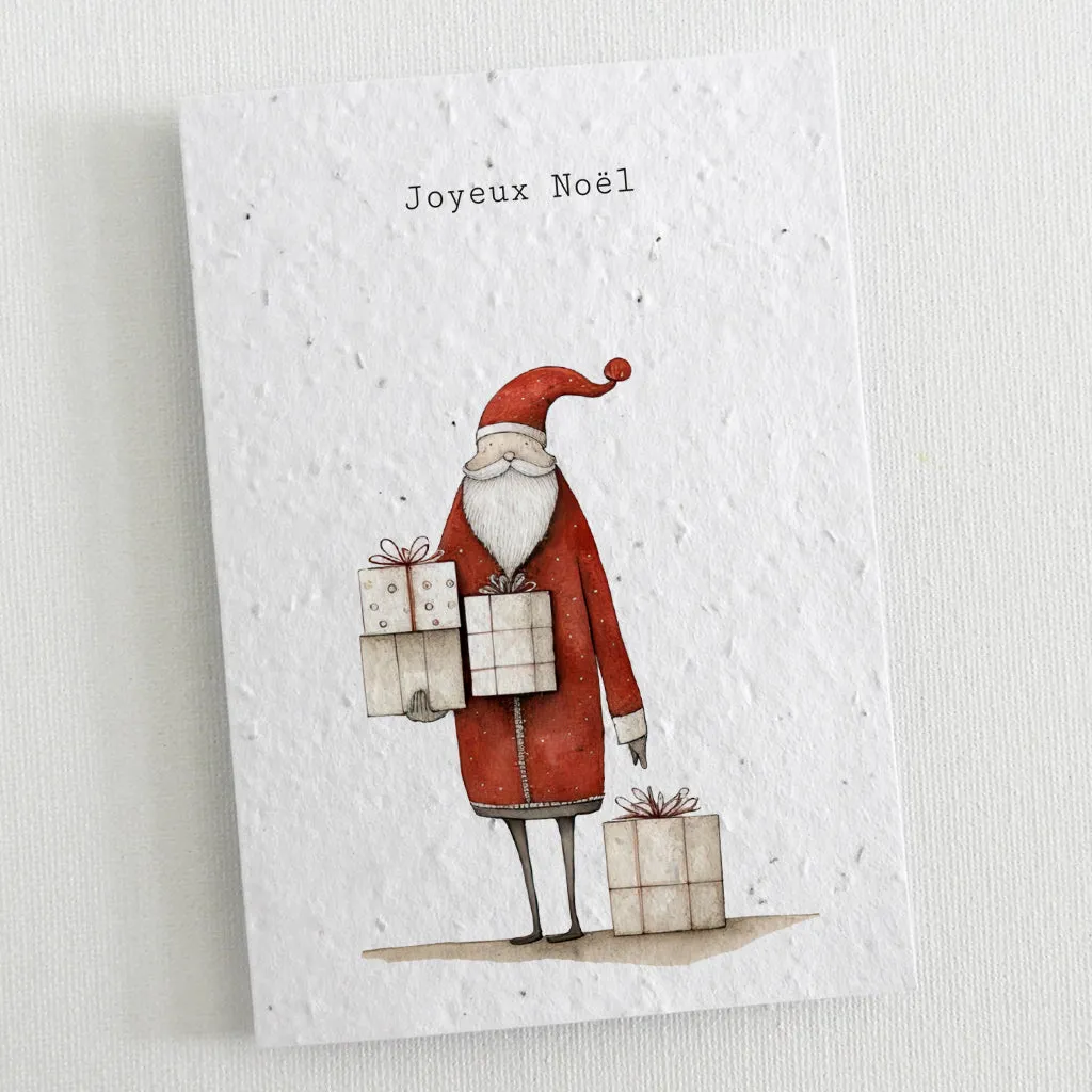 6 Plantable Christmas Cards - Scandi Father Christmas