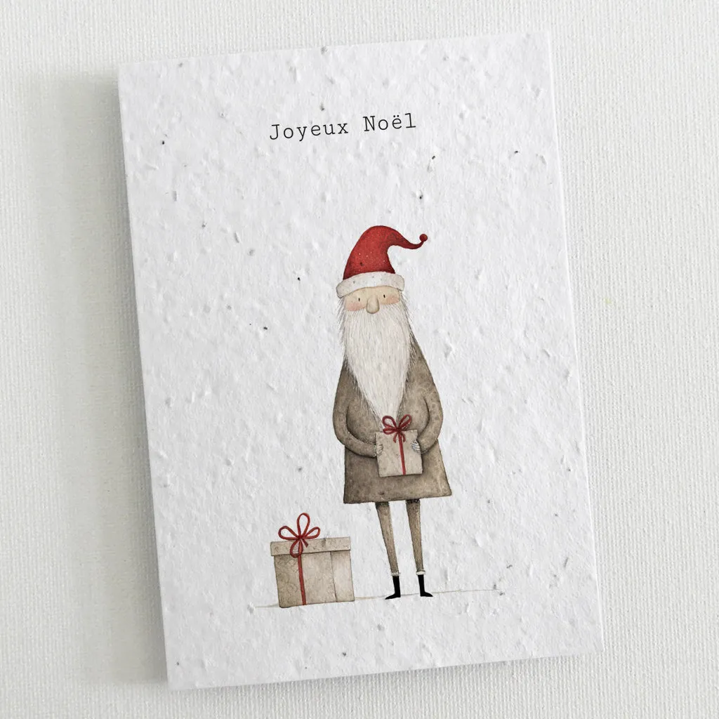 6 Plantable Christmas Cards - Scandi Father Christmas