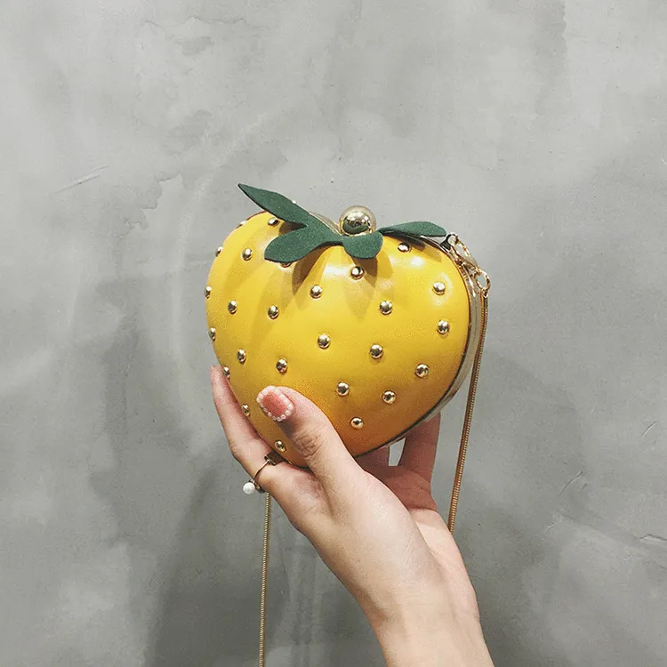 Advanced Mini Small Bag,Fresh Korean Style Strawberry Messenger Bag