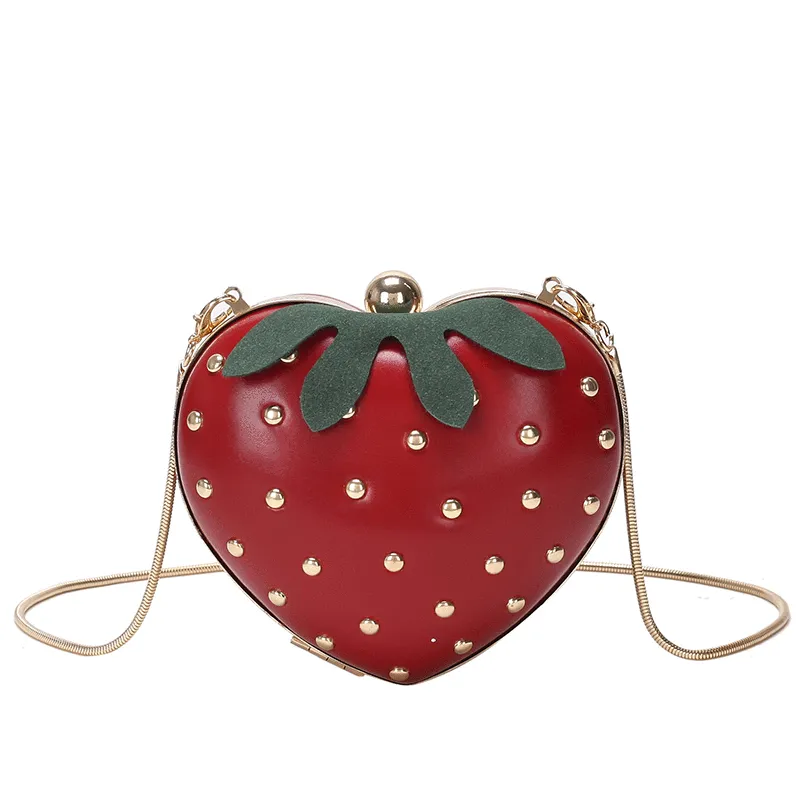 Advanced Mini Small Bag,Fresh Korean Style Strawberry Messenger Bag