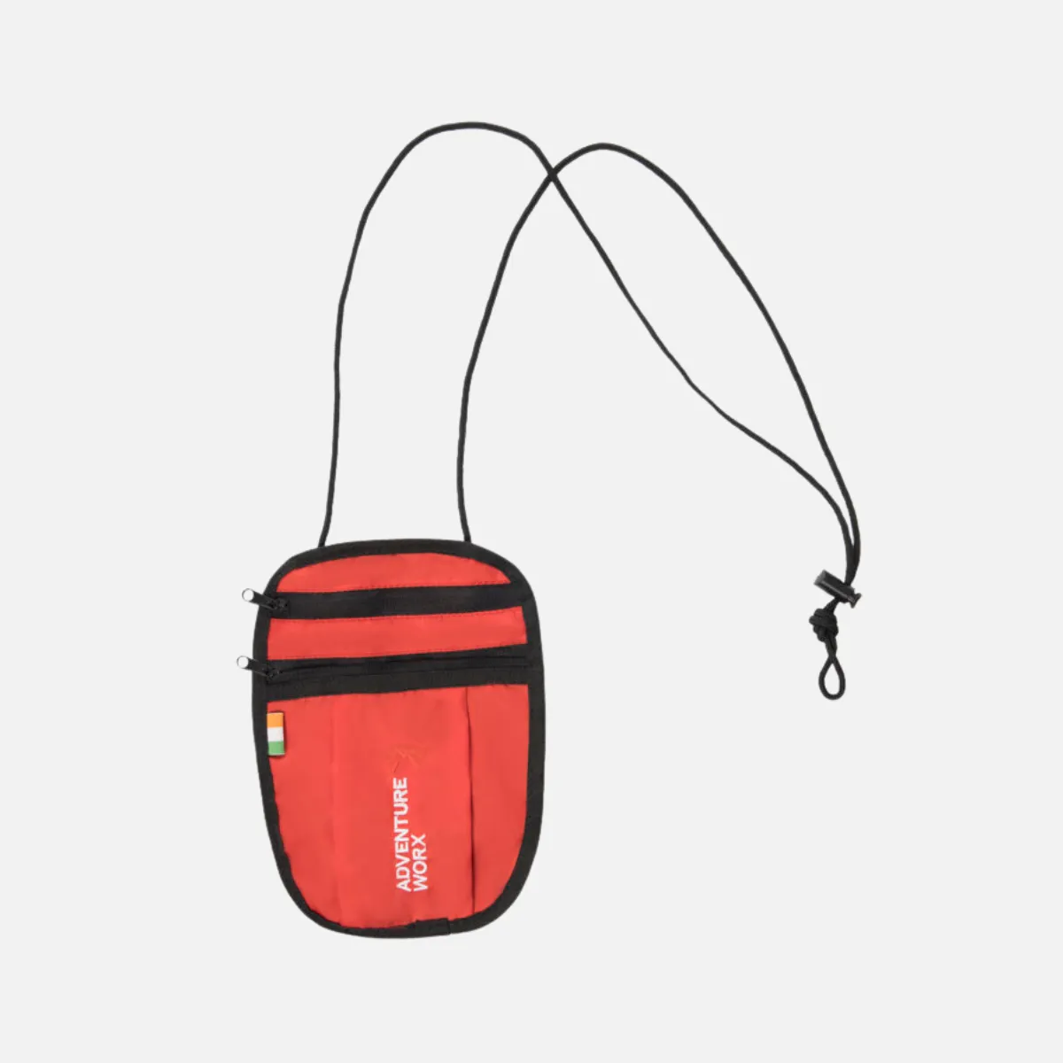 Adventure Worx Go-X Visa Travel Neck Pouch/Passport Holder -Red/Black