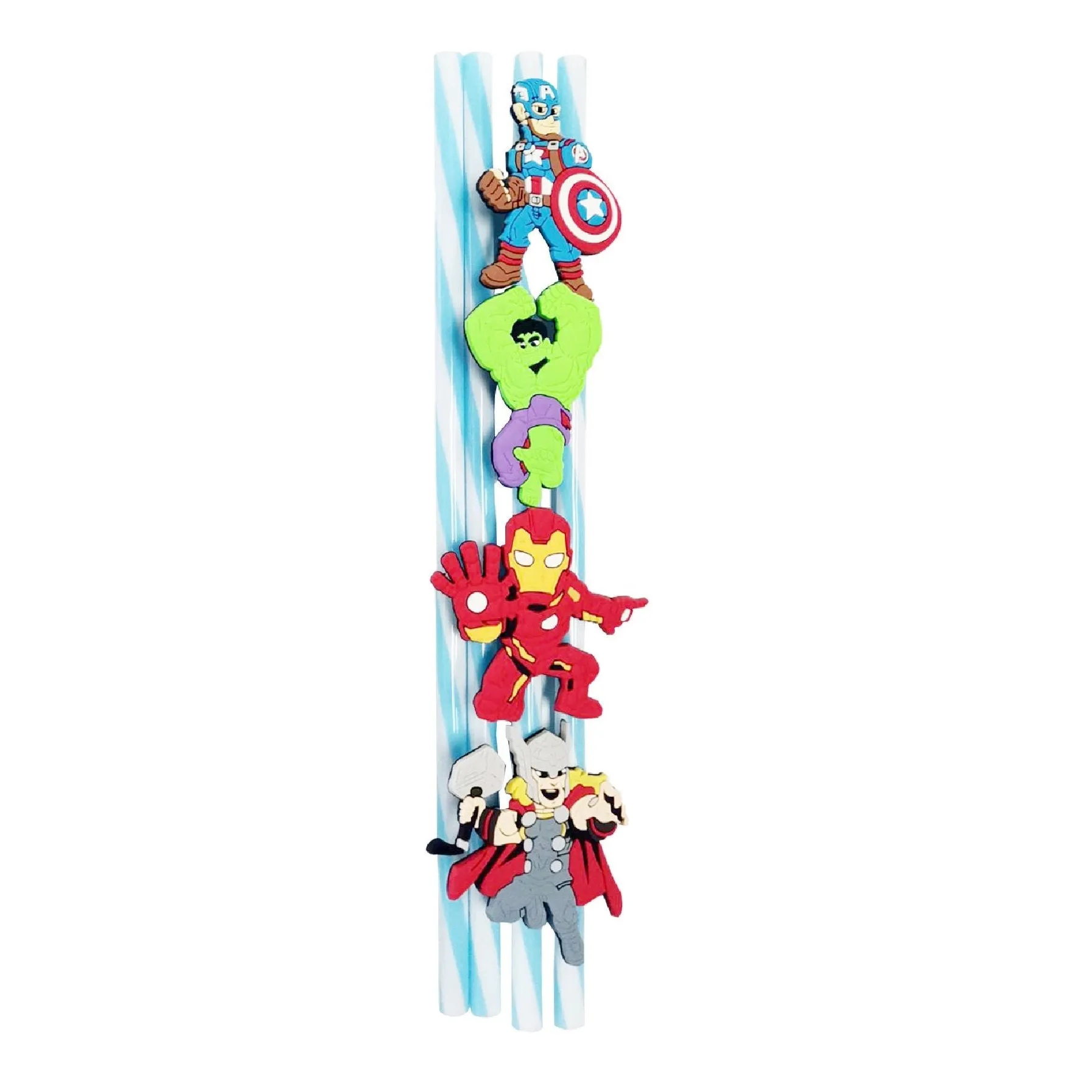 Avengers Reusable Straws - 4 Pack