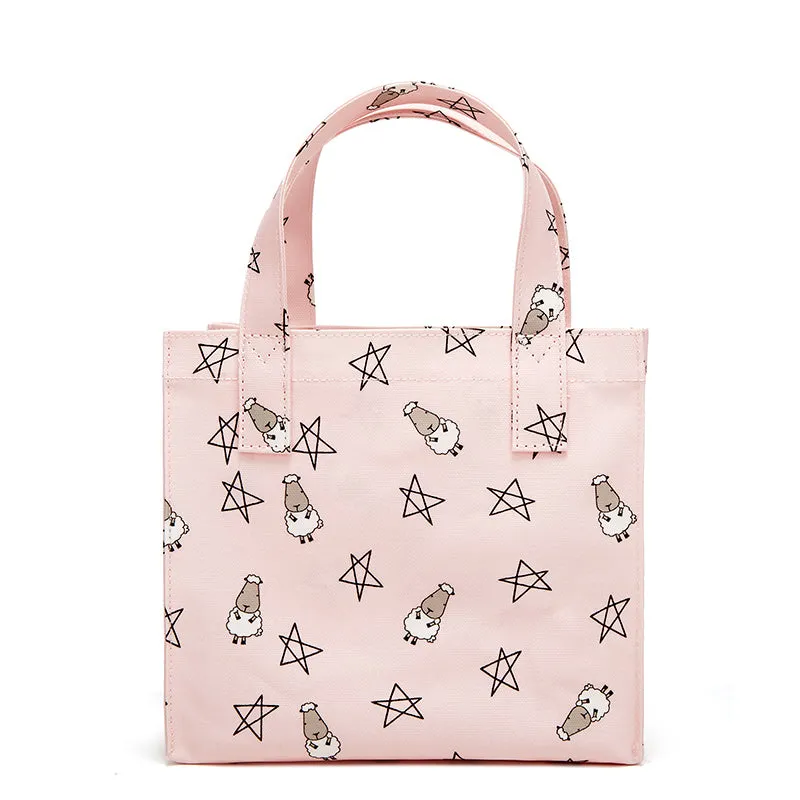 Baa Baa Sheepz Tote Bag Small Star & Sheepz Pink - Small