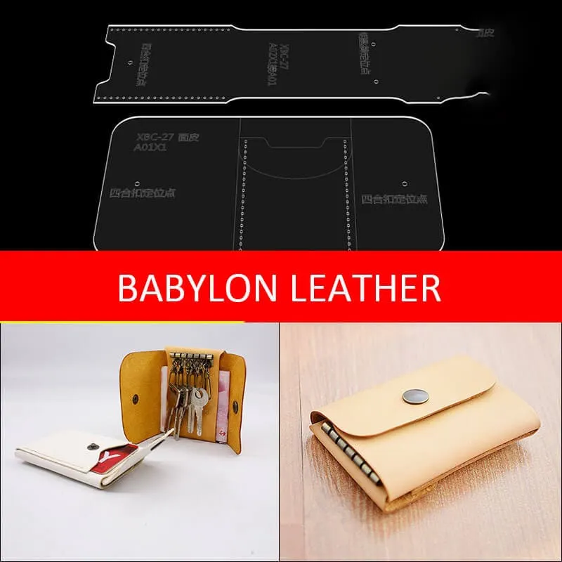 BABYLON™ Leather Key Holder and Cardholder Pattern XBC-27