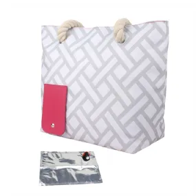 Beach Picnic Portable Wine Insulation Bag(Gray Liner Bag)