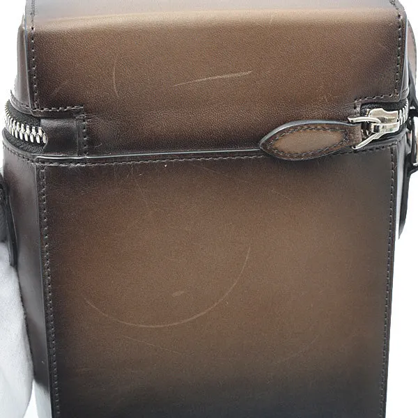 Berluti Leather Messenger Bag Brown