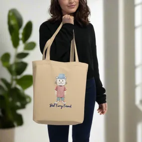 BFF, Sustainable Tote Bag with cat design