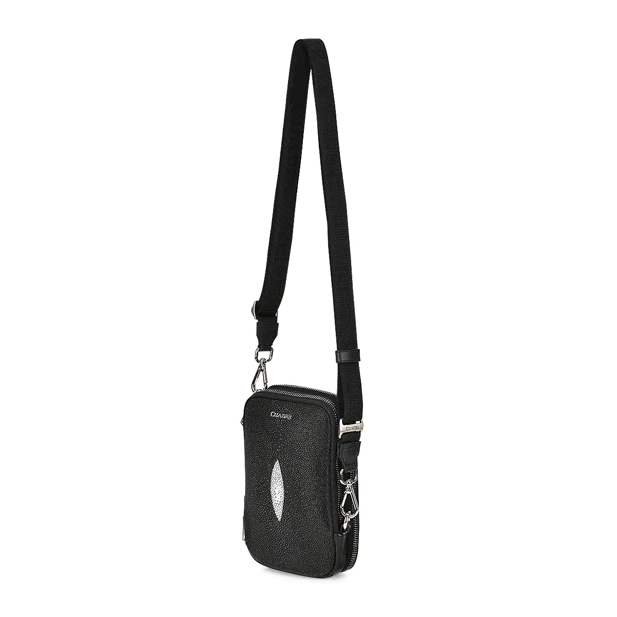 BOC05MA- Cuadra black small fashion stingray messenger bag for men / women