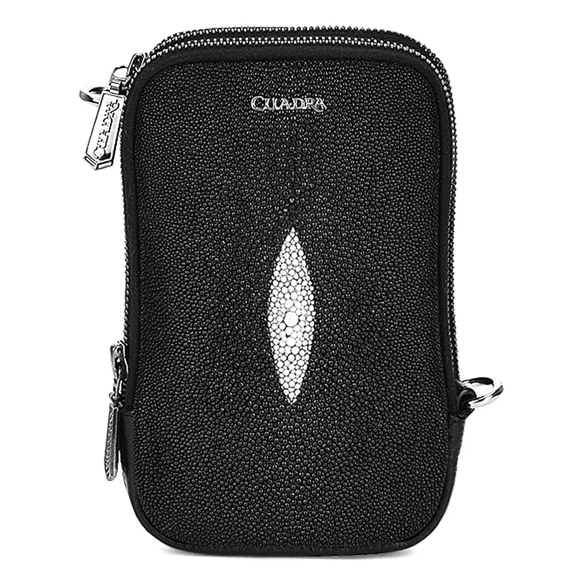 BOC05MA- Cuadra black small fashion stingray messenger bag for men / women