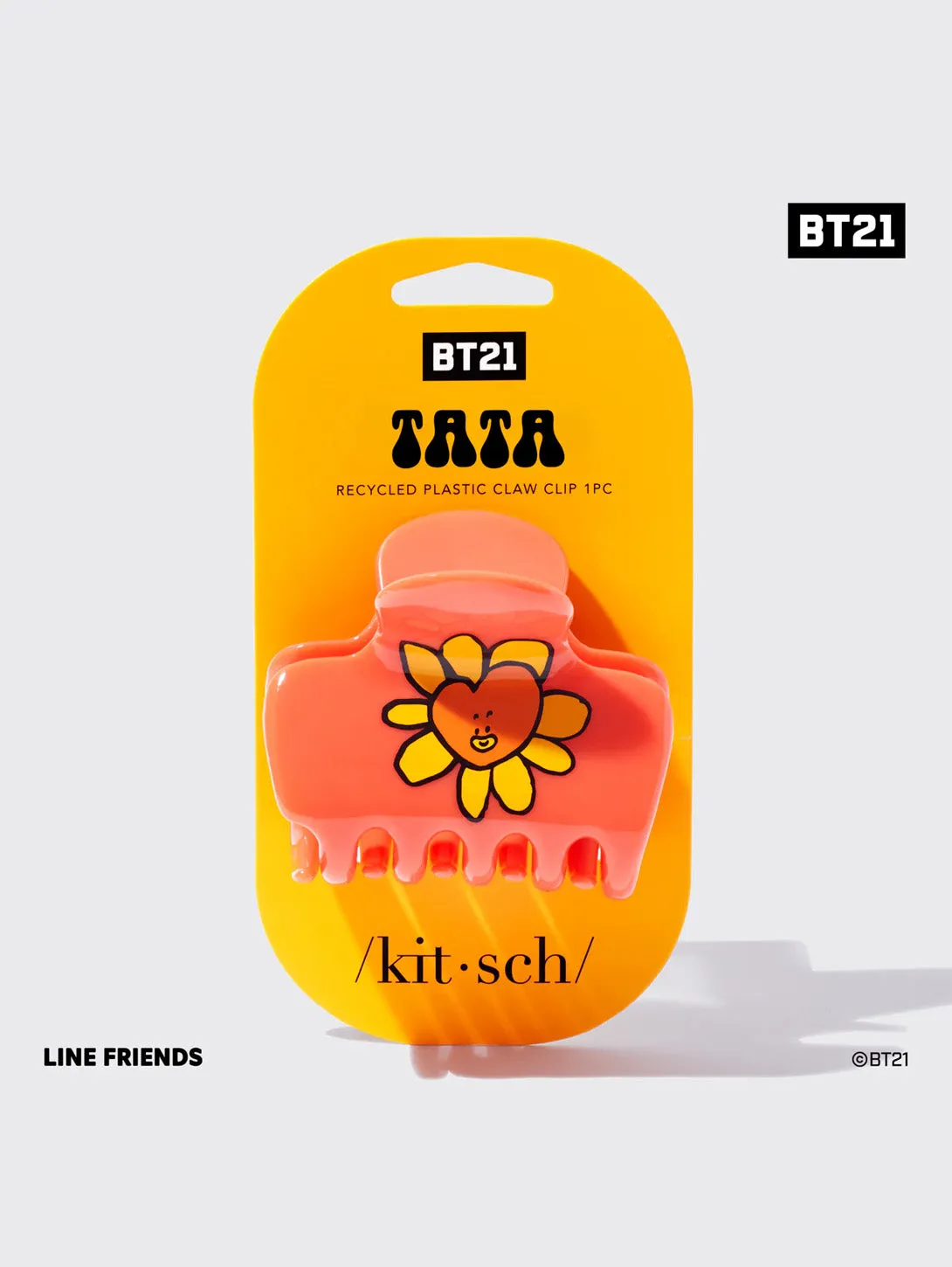 BT21 Recycled Plastic Puffy Claw Clip - Tata