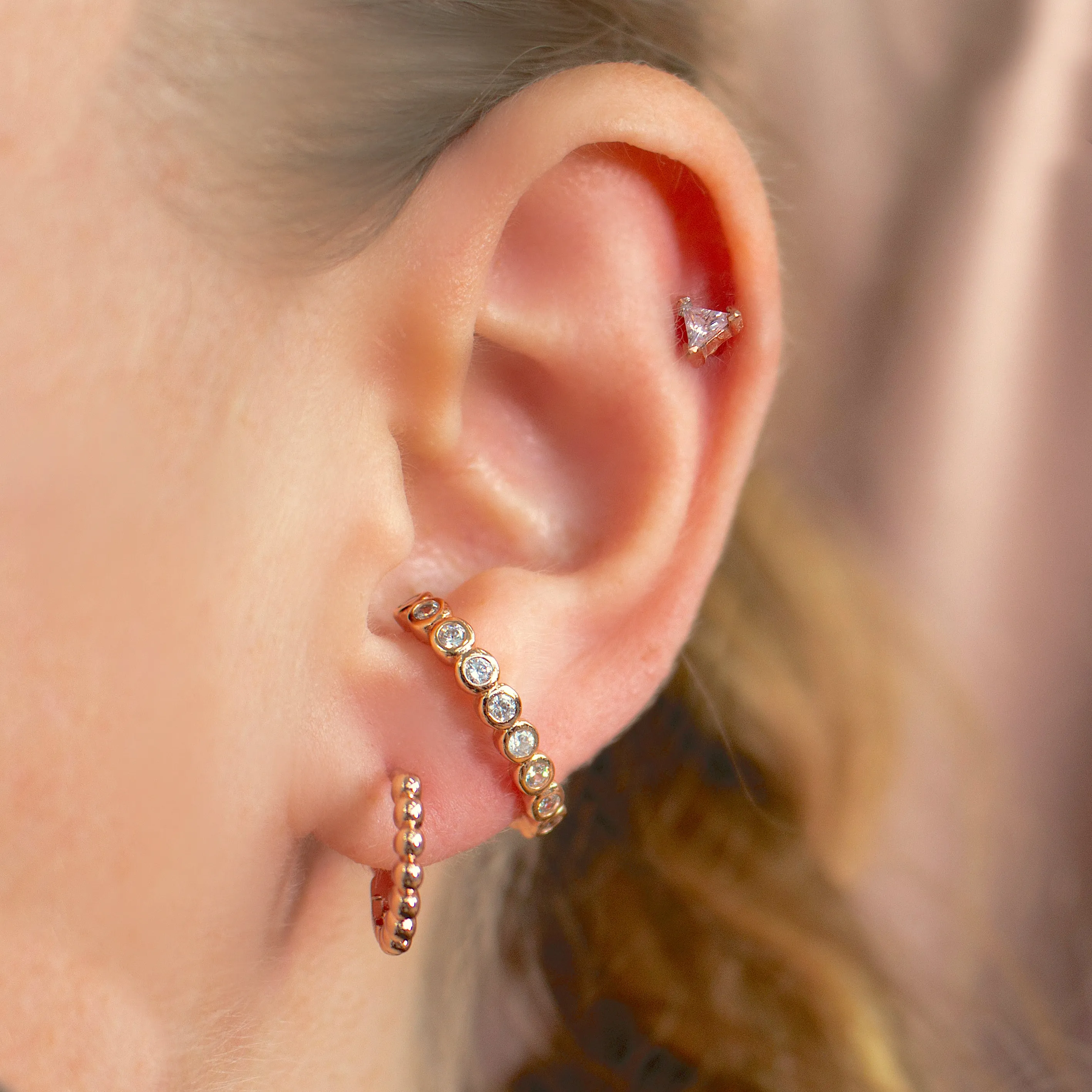 Bubble Ball Hoop Earrings