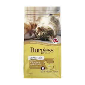 Burgess Adult Cat Rich In Chicken With Duck 1.5kg Dry Cat Food