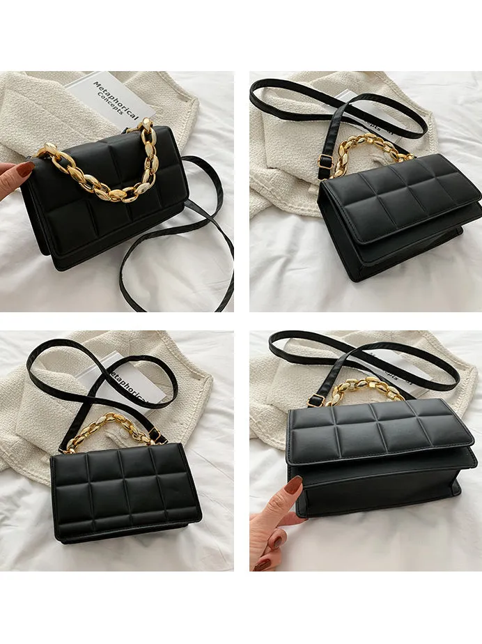 Chain Grid Handbag