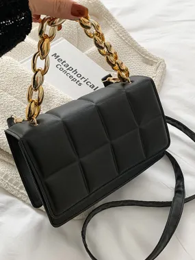 Chain Grid Handbag