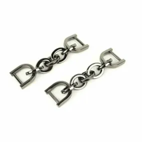 Chain Strap Connectors 2pk 1/2in Gunmetal