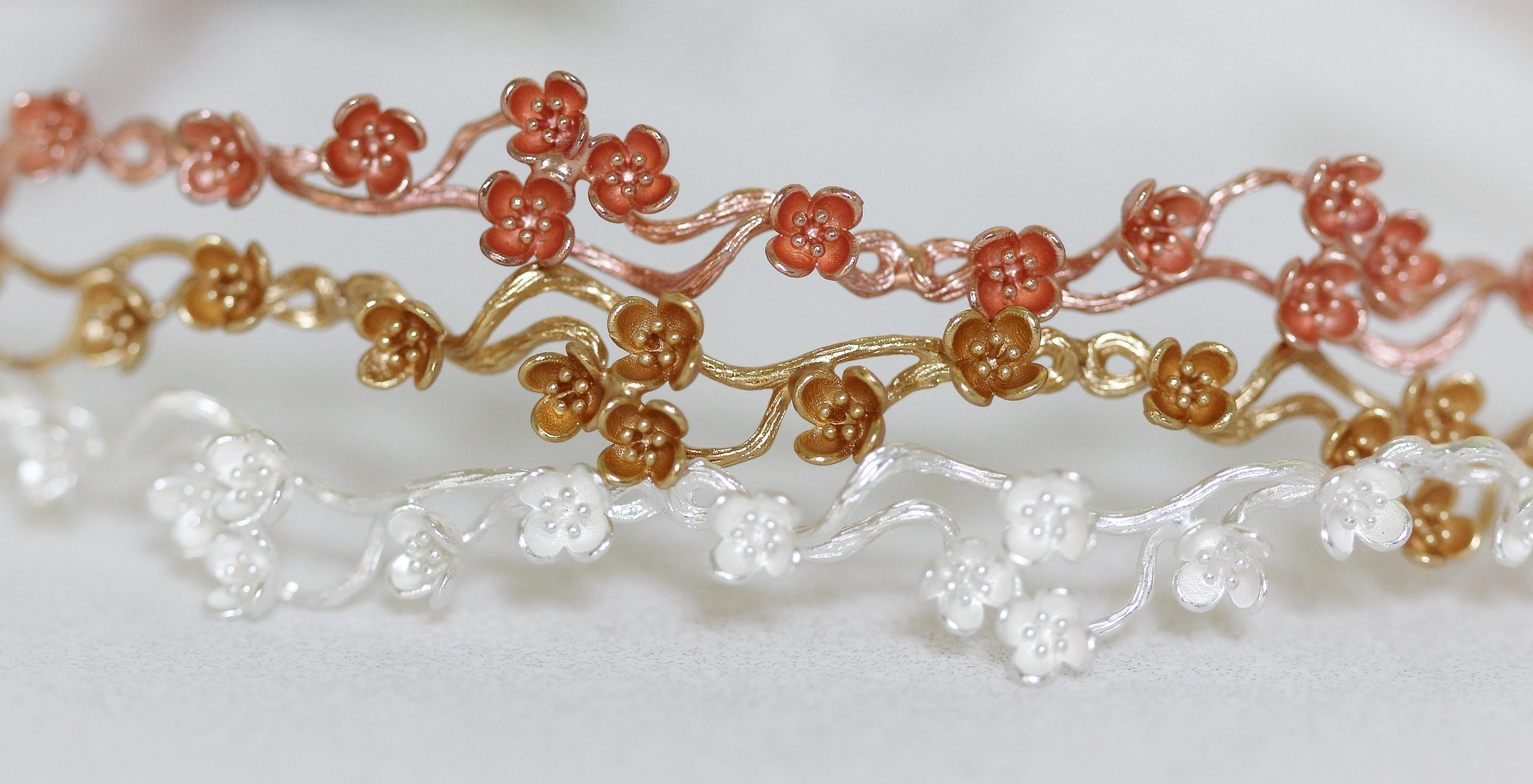 Cherry Blossoms Durable Hair Chain / Wreath