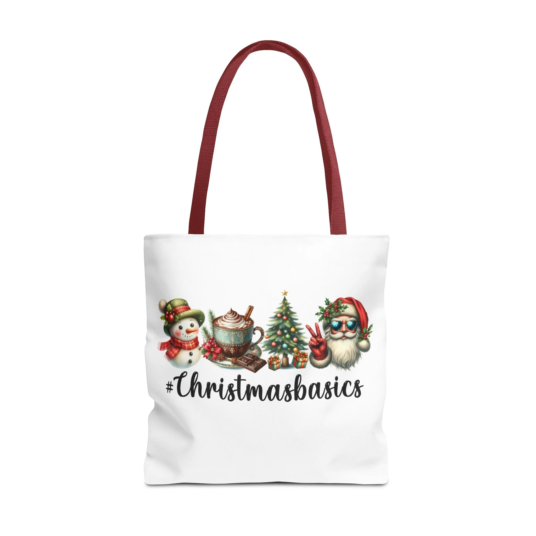 #ChristmasBasics Tote Bag - Festive Holiday Carryall for Seasonal Cheer