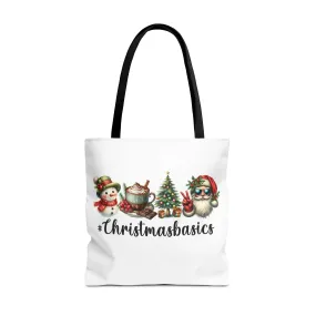 #ChristmasBasics Tote Bag - Festive Holiday Carryall for Seasonal Cheer