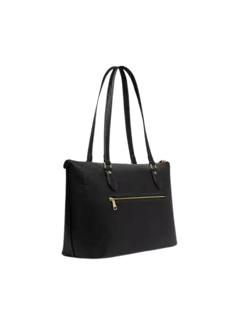 Coach Gallery Tote Bag In Gold Black CH505