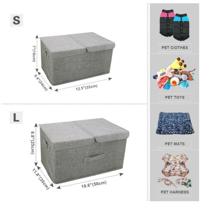 Customized Kids Toy Organizer - Personalized Foldable Pet Toy Storage Basket - Custom Dog Toy Basket Dog Toys Storage Bag Dog Toy Bin