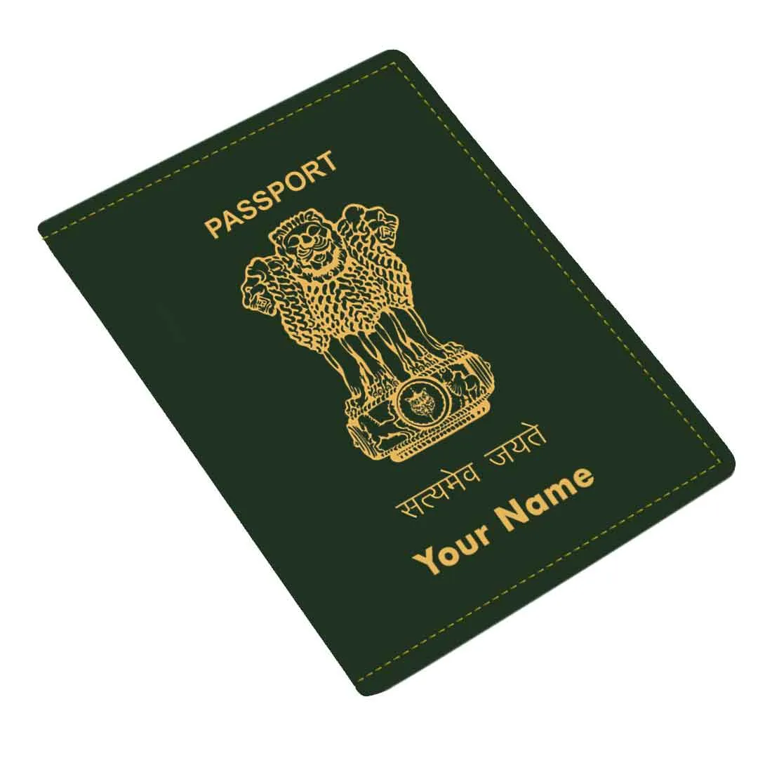 Customized Passport Holder Cover -  INDIAN PASSPORT STYLE