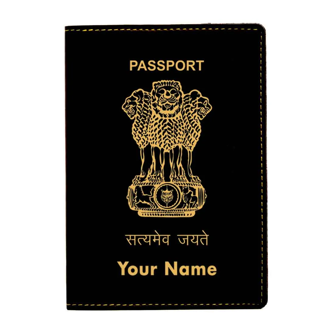 Customized Passport Holder Cover -  INDIAN PASSPORT STYLE