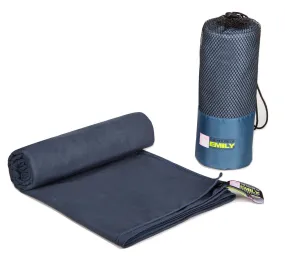 Dark Blue Extra Large 150cm x 200cm Quick Dry Microfibre Bath Beach Towel With Carry Bag