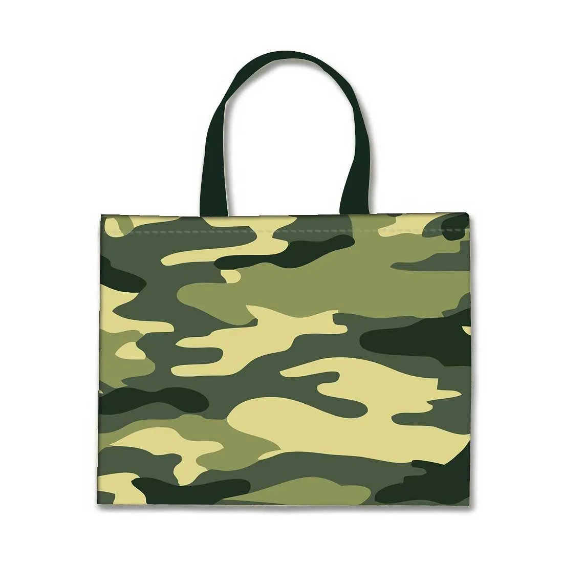 Designer Tote Bag With Zip Beach Gym Travel Bags -  Army