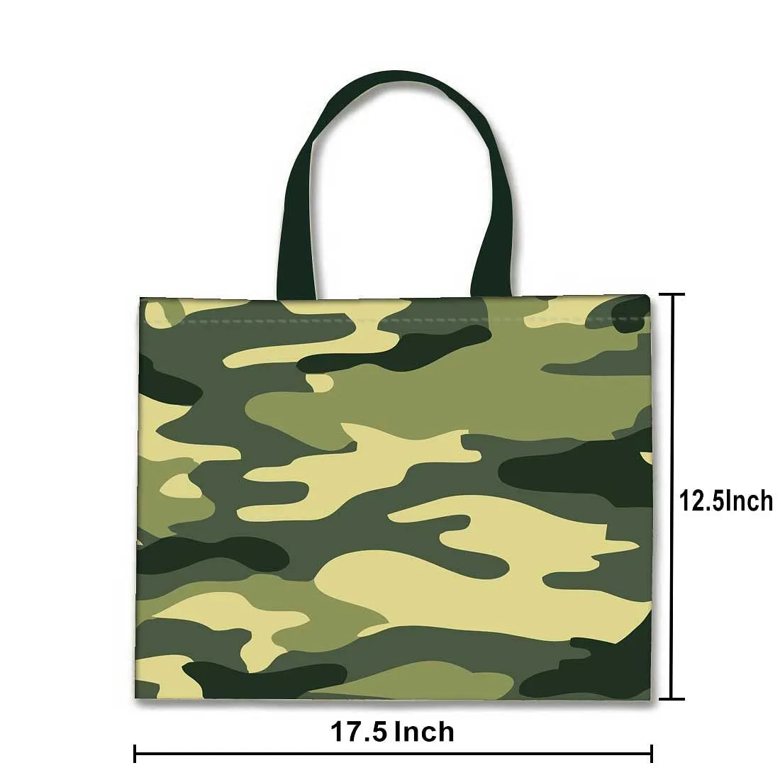 Designer Tote Bag With Zip Beach Gym Travel Bags -  Army