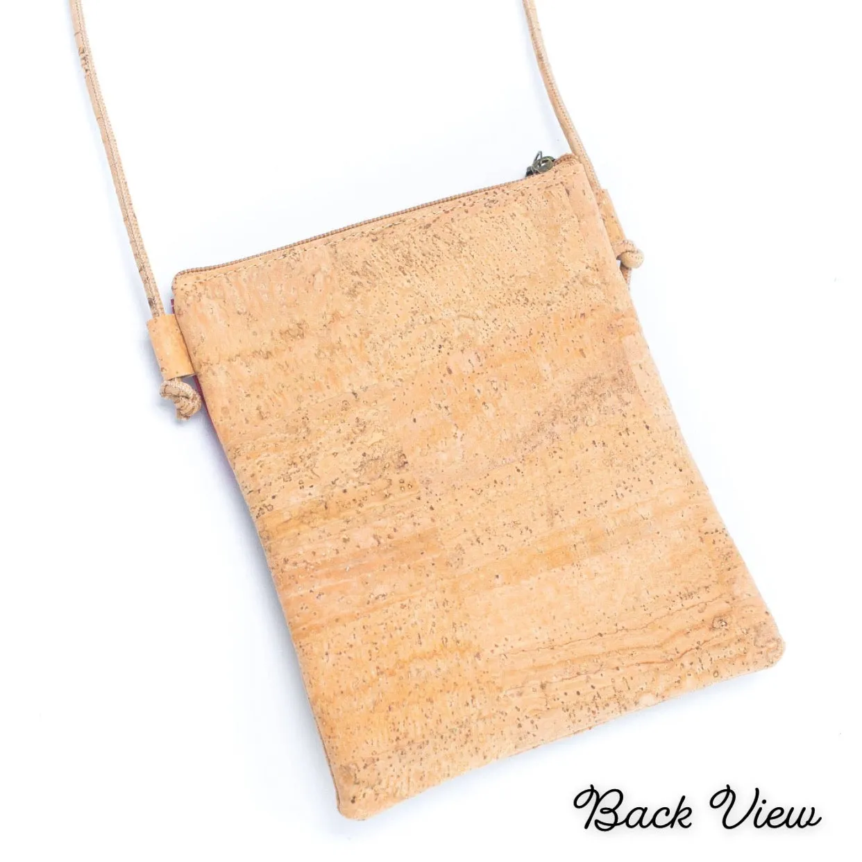 Diagonally Stitched Cork Pattern Bag 209