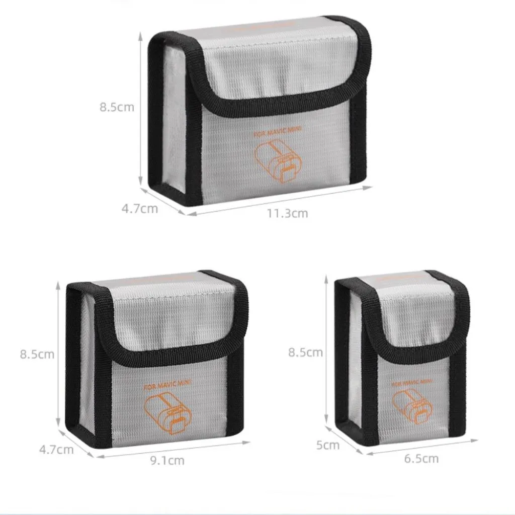 DJI Mavic Mini battery shockproof storage bag - Size: 8.5 x 6.5 x 5cm