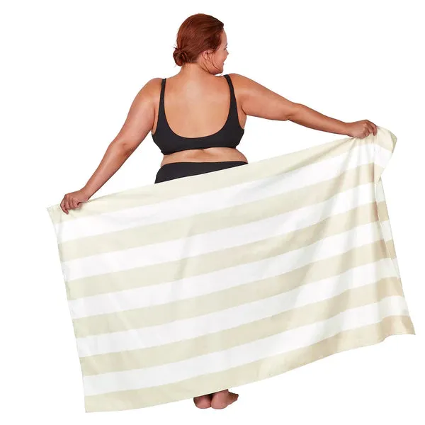 Dock & Bay Quick Dry Towel - Cabana - Bora Bora Beige – 63" x 35"