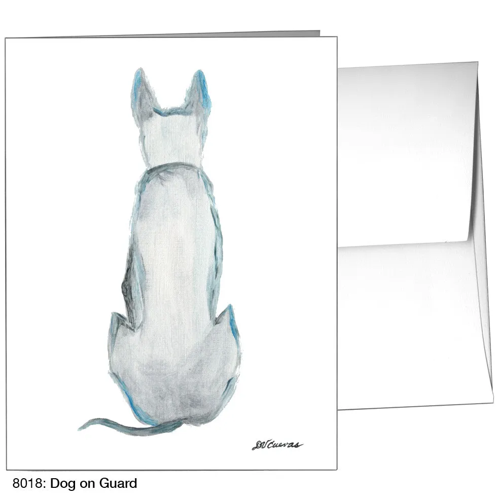 Dog On Guard, Greeting Card (8018)