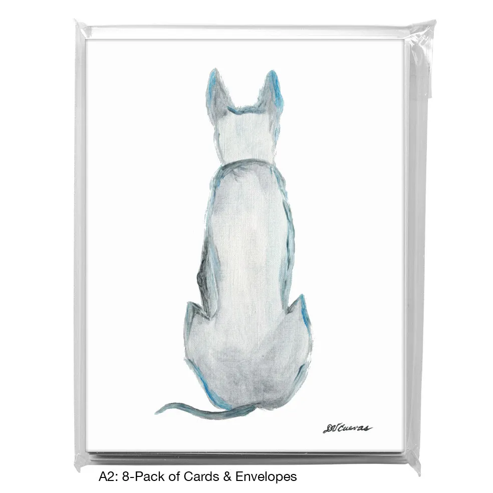 Dog On Guard, Greeting Card (8018)