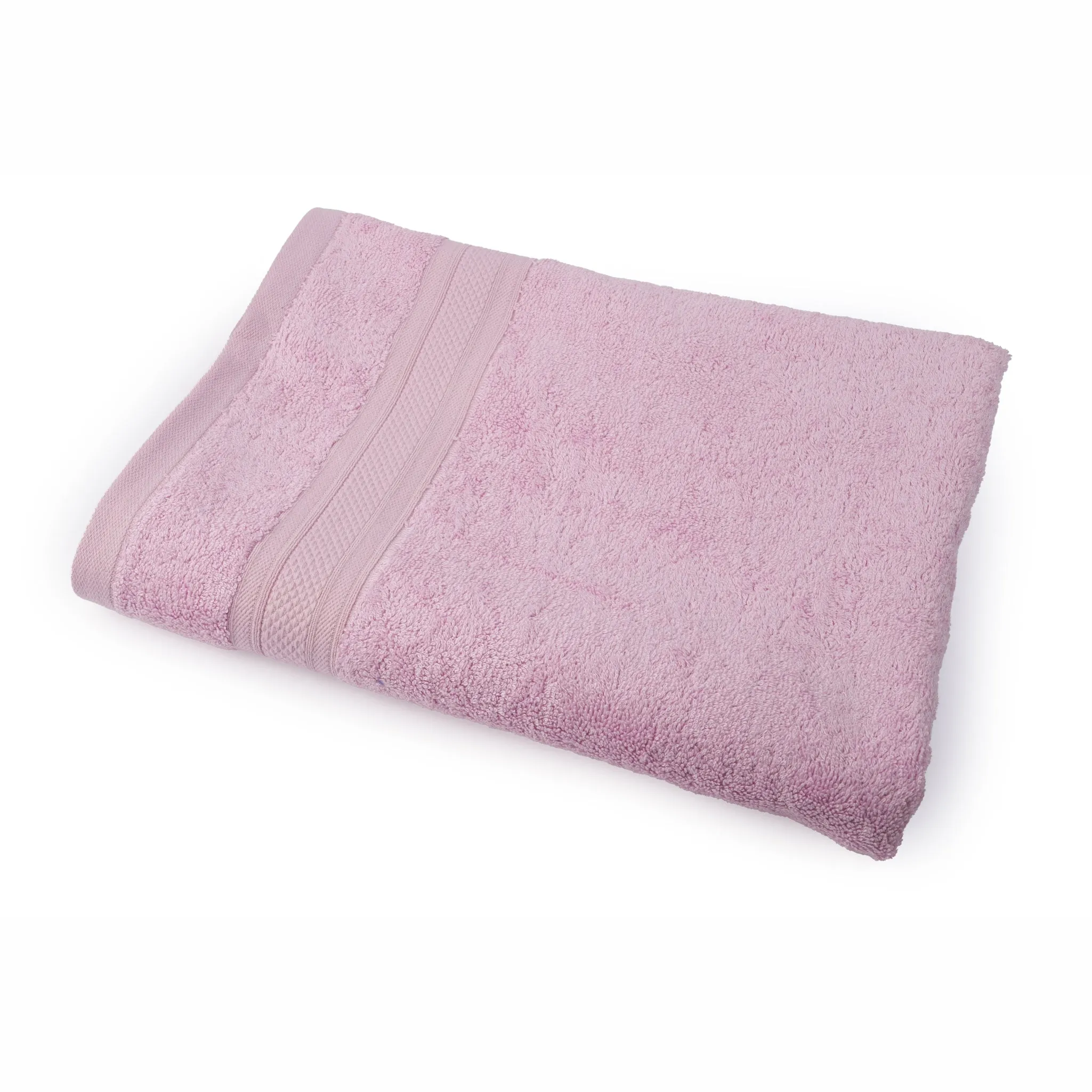 Dvaar Bamboo Cotton Bath Towels Eco-Friendly Light Pink