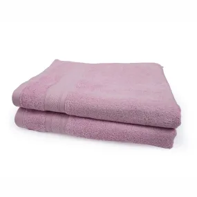 Dvaar Bamboo Cotton Bath Towels Eco-Friendly Light Pink