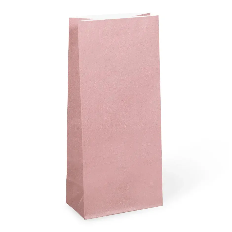 Earth Collection Medium Dusty Pink Paper Party Bag 26cm x 13cm - Individual