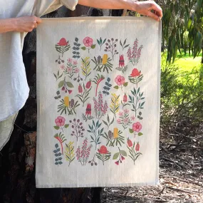 Earth Greetings Tea Towel - Australian Wildflowers