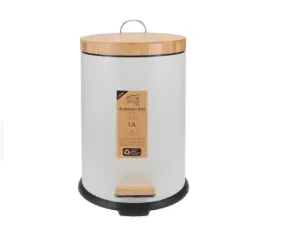 Eco Basics Rubbish Bin 12L White