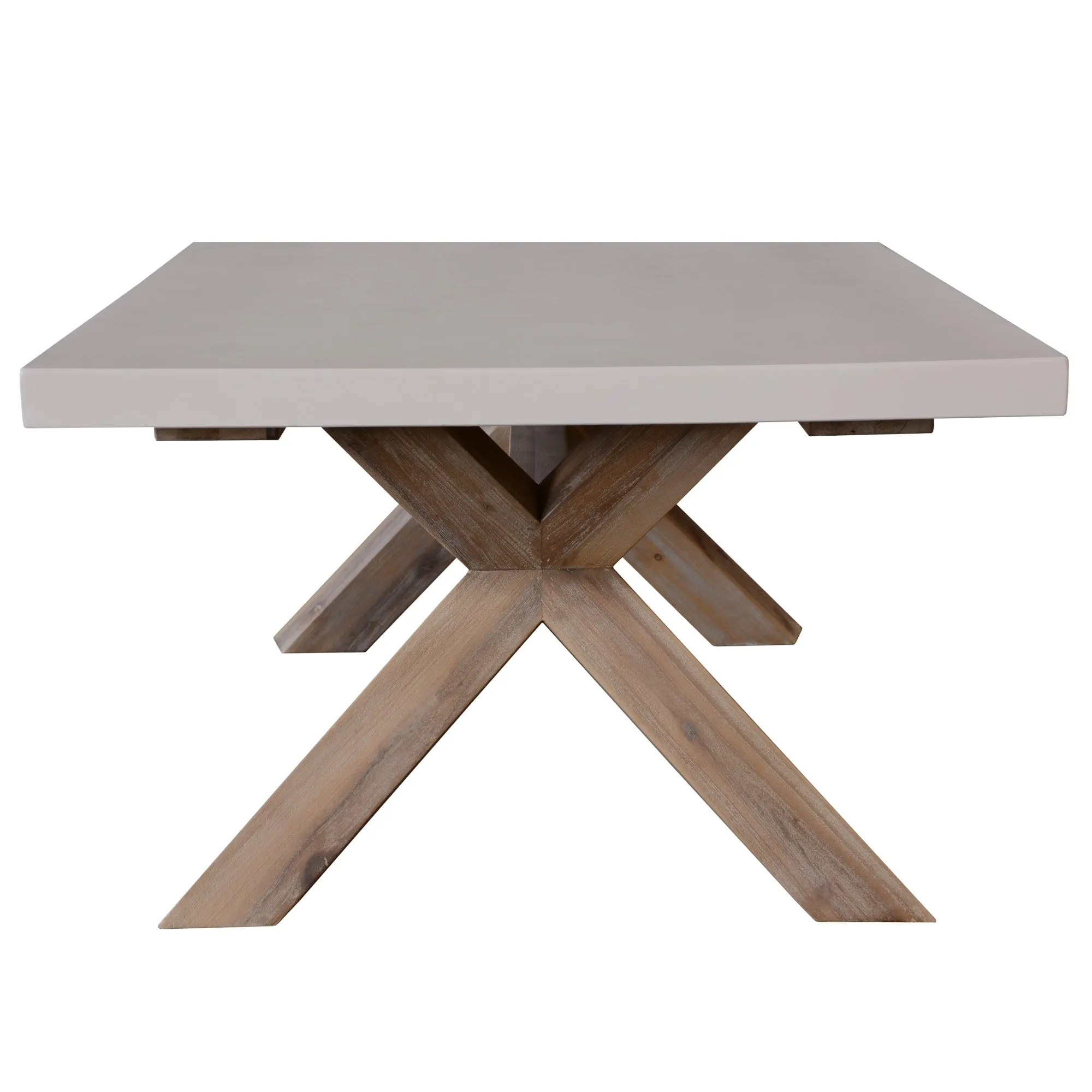 Eco-Friendly 120cm Coffee Table w/ Concrete Top