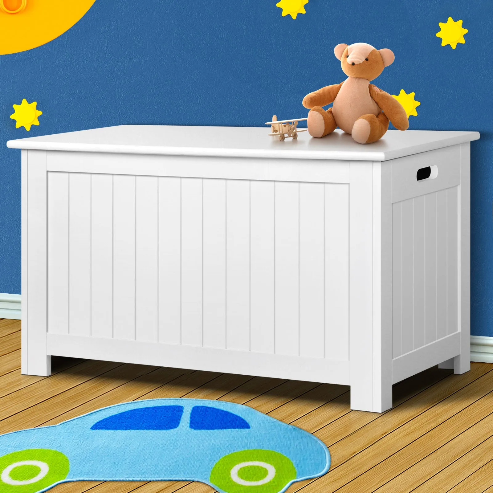 Eco-Friendly Kids Toy Storage Box, 81 x 40 x 46.5cm - Keezi