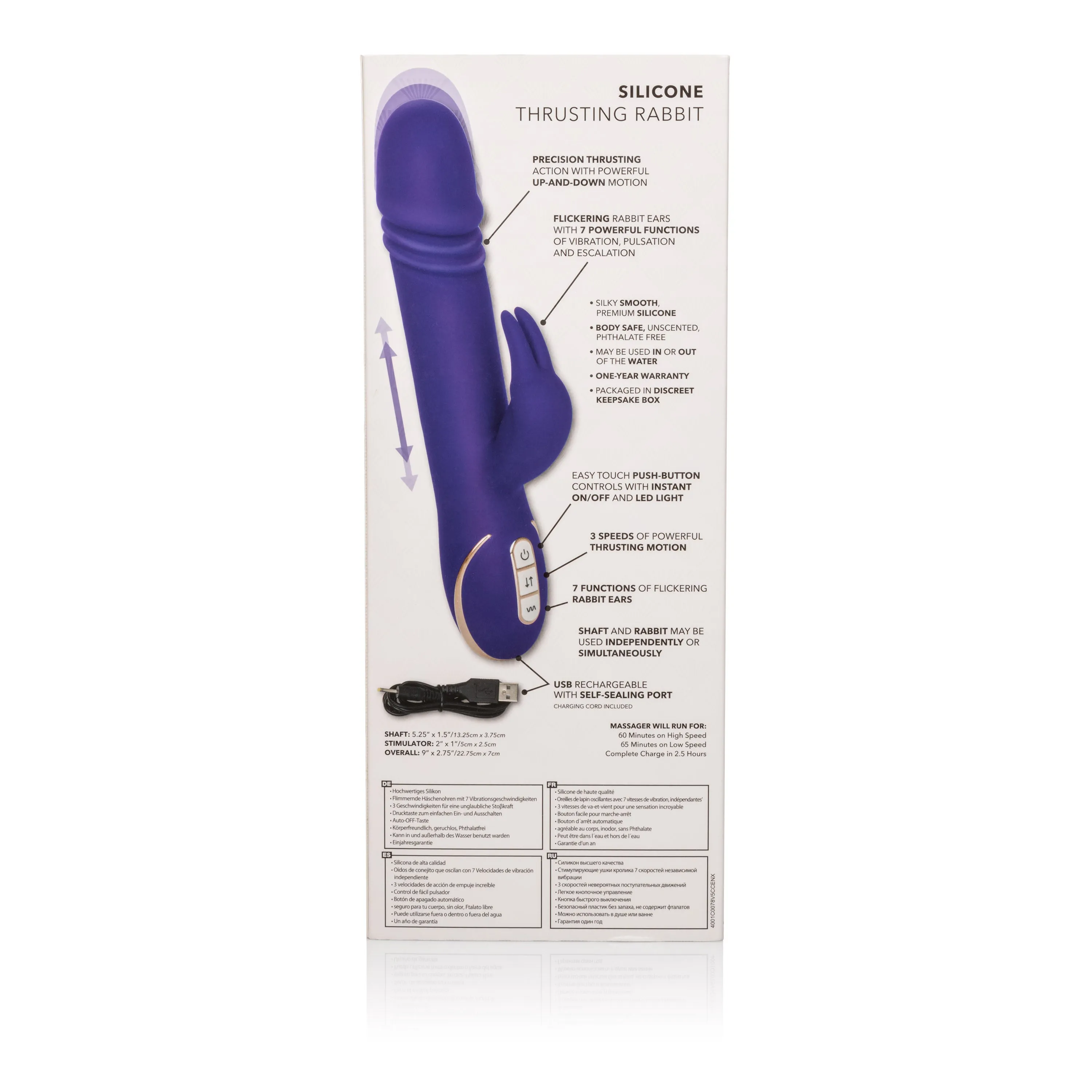 Eco-Friendly Thrusting Rabbit: Waterproof, Rechargeable, and Fun!