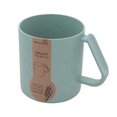 Eco Friendly Wheat Straw Green Mug